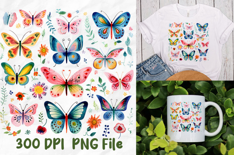 hippie-butterfly-leaves-flowers-pattern