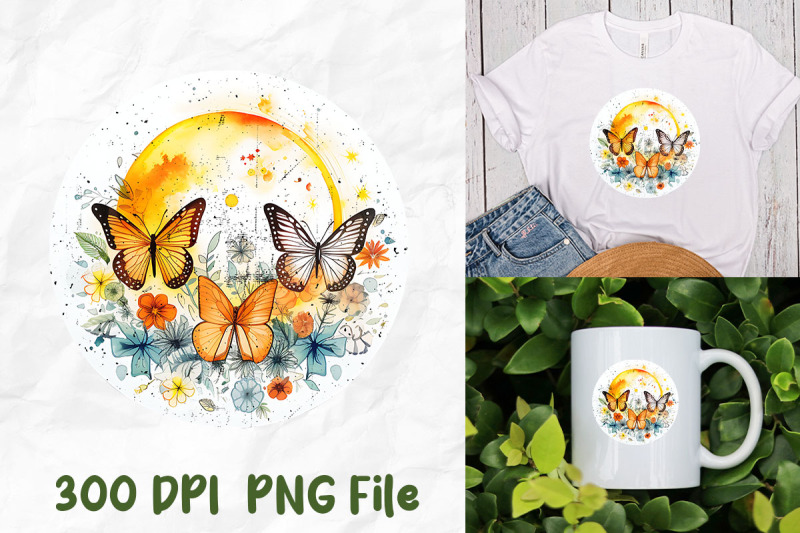 hippie-butterfly-retro-sunshine-flowers