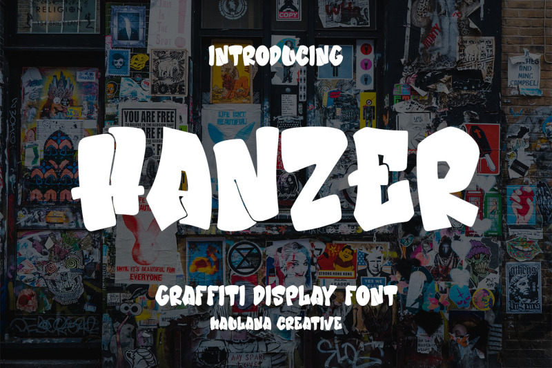 hanzer-graffiti-display-font