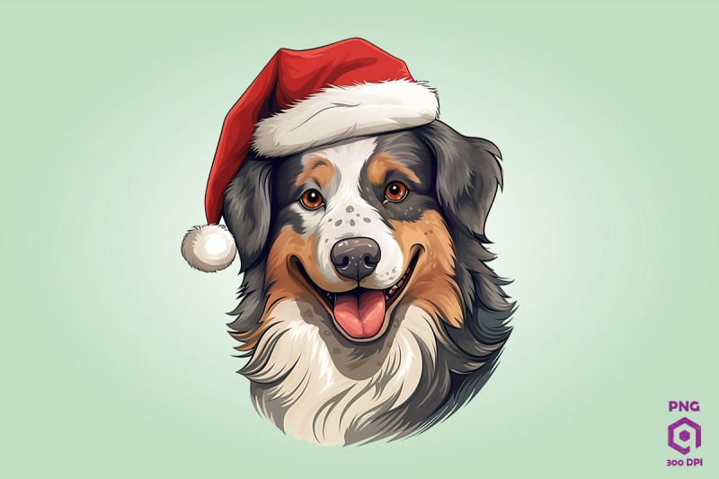 christmas-australian-shepherd-dog