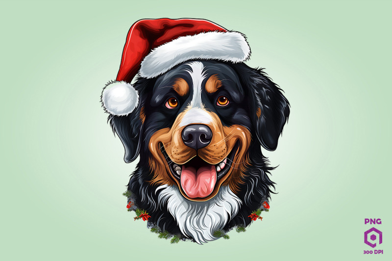 christmas-bernese-mountain-dog-dog