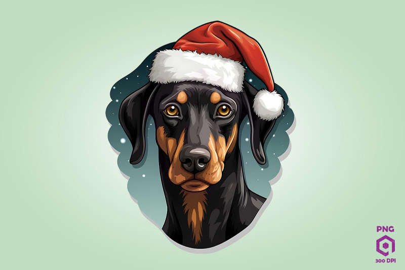 christmas-doberman-pinscher-dog