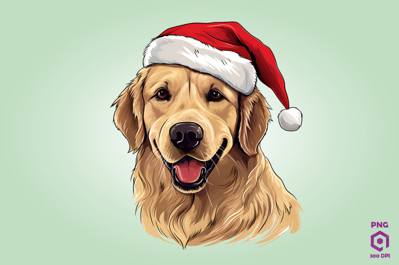 christmas-golden-retriever-dog