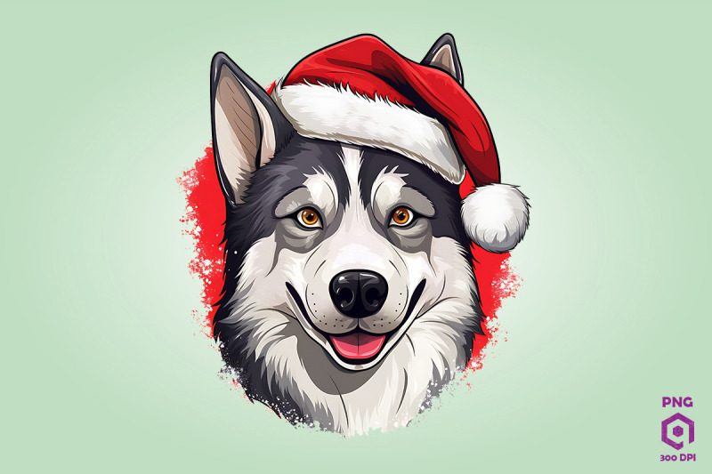 christmas-siberian-husky-dog-1