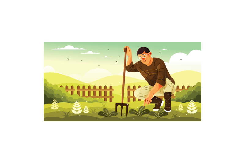 gardener-working-in-garden-illustration