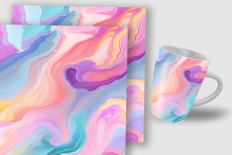 pastel-rainbow-agate-digital-papers