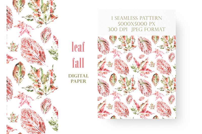 leaf-fall-watercolor-seamless-pattern-autumn-maple-cherry-leaves