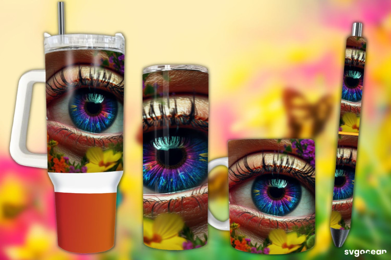 eye-wrap-sublimation-tumbler-mug-pen