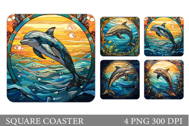 dolphin-coaster-design-dolphin-square-coaster-sublimation