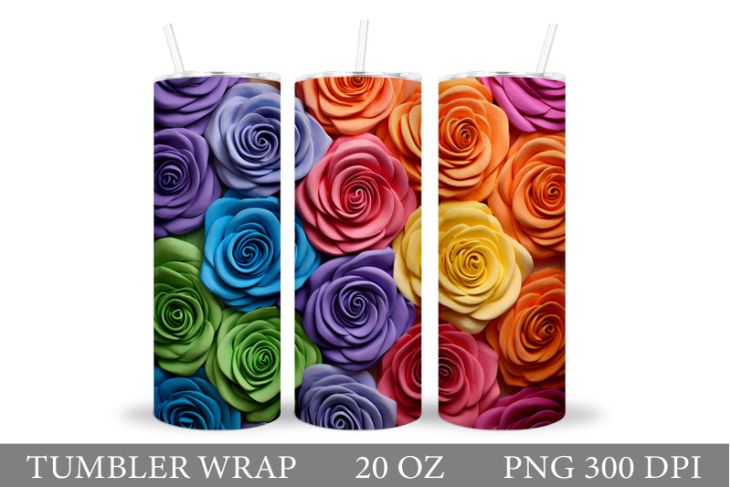 3d-rose-tumbler-design-rainbow-rose-tumbler-sublimation