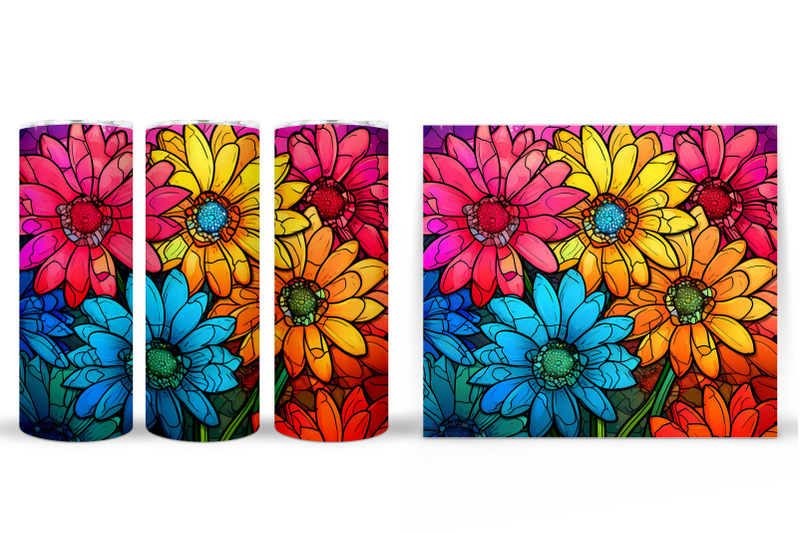 rainbow-flowers-tumbler-design-flowers-tumbler-sublimation