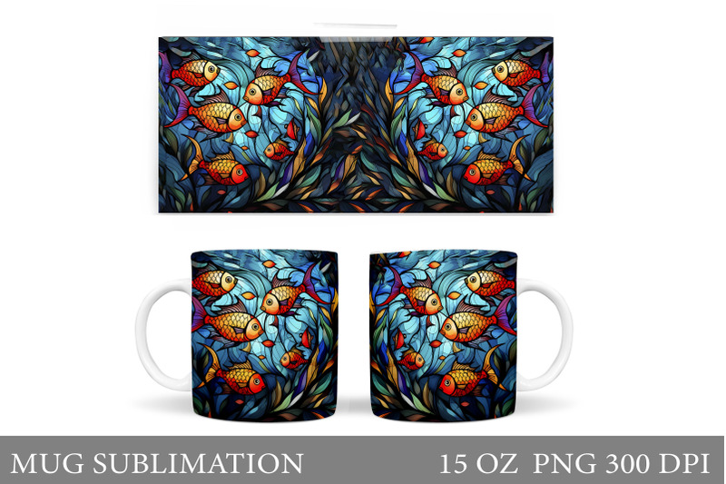 stained-glass-fish-mug-design-fish-mug-sublimation