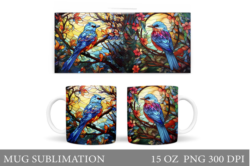 stained-glass-birds-mug-design-birds-mug-sublimation