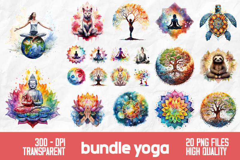 yoga-meditate-retro-bundle-design
