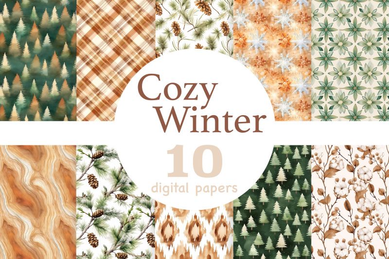 cozy-winter-digital-paper-christmas-pattern-background-set