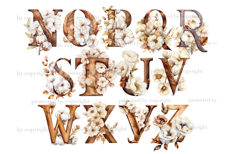 cotton-alphabet-cozy-winter-clipart