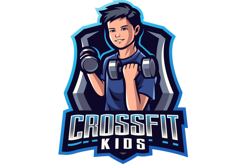 gym-kids-mascot-logo-design