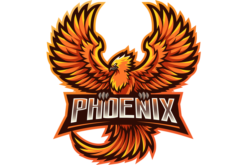 phoenix-esport-mascot-logo-design