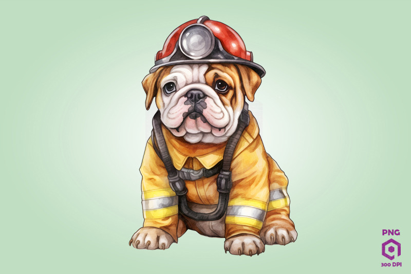 firefighter-bulldog-dog