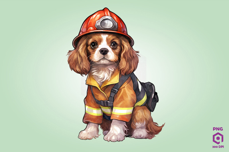 firefighter-spaniel-dog