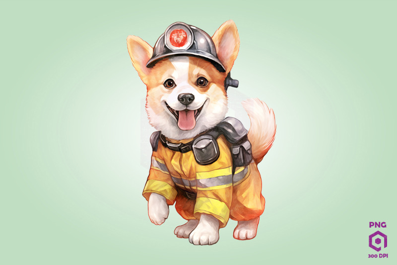 firefighter-pembroke-welsh-corgi-dog