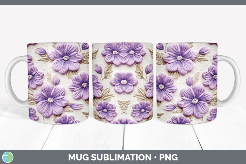 3d-violet-flowers-mug-wrap-sublimation-coffee-cup-design