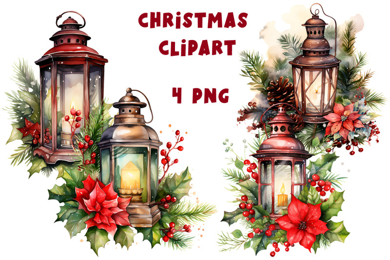 watercolor-christmas-lantern-designs-png