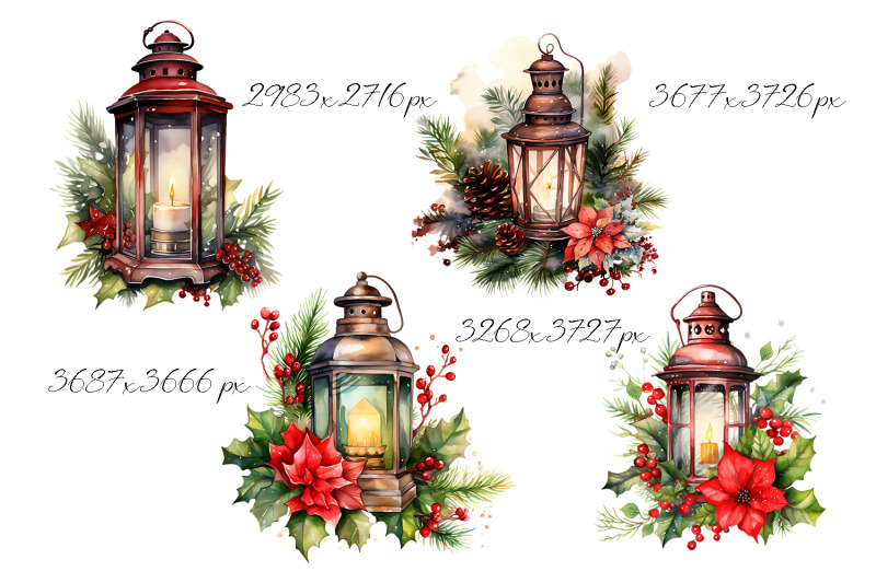 watercolor-christmas-lantern-designs-png