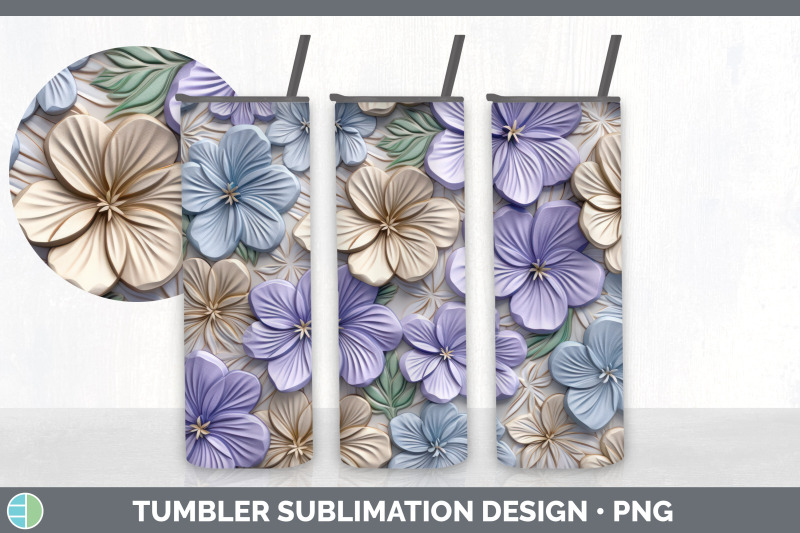 3d-periwinkle-flowers-tumbler-sublimation-20-oz-skinny-tumbler-desig