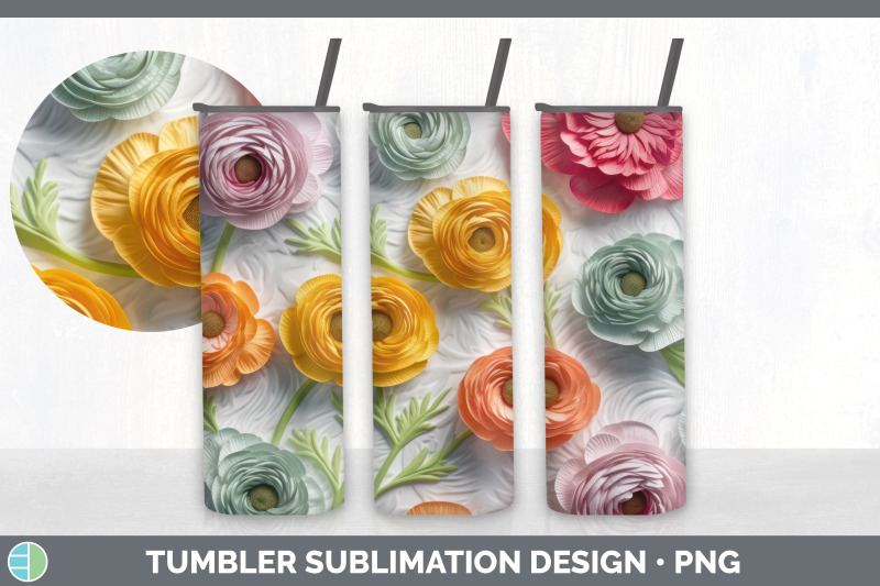 3d-ranunculus-flowers-tumbler-sublimation-20-oz-skinny-tumbler-desig