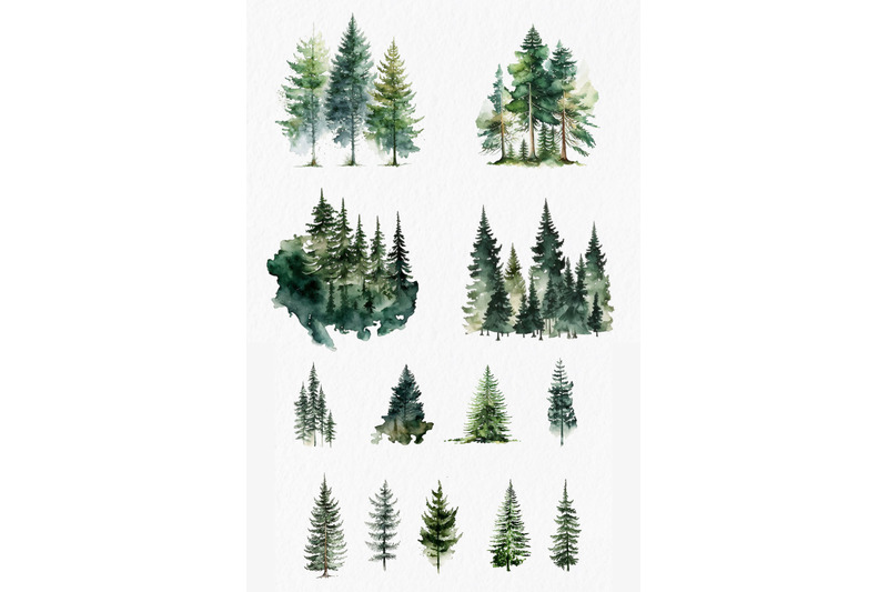 spring-forest-watercolor-clipart-png