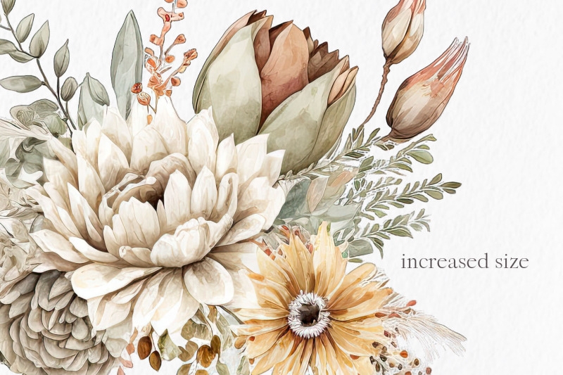 beige-flowers-watercolor-clipart-png