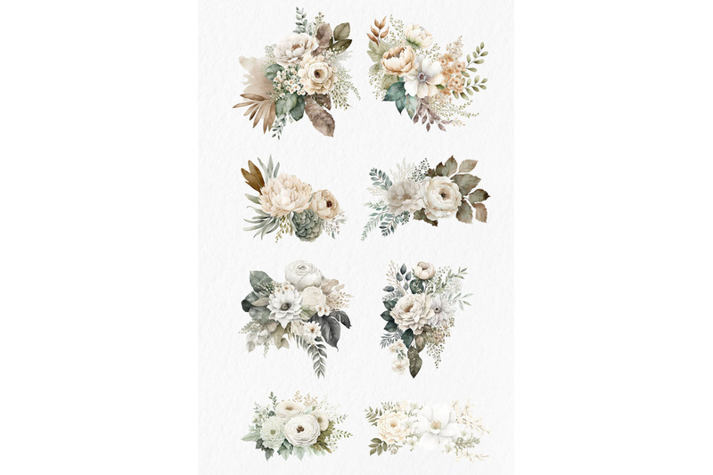 white-flowers-watercolor-clipart-png