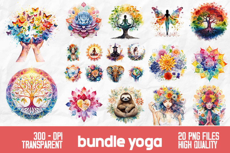 yoga-mandala-pattern-rainbow-bundle