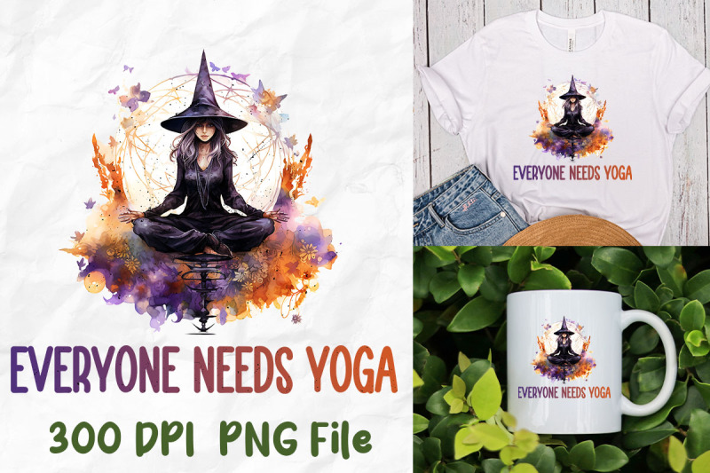 everyone-needs-yoga-meditate-witch