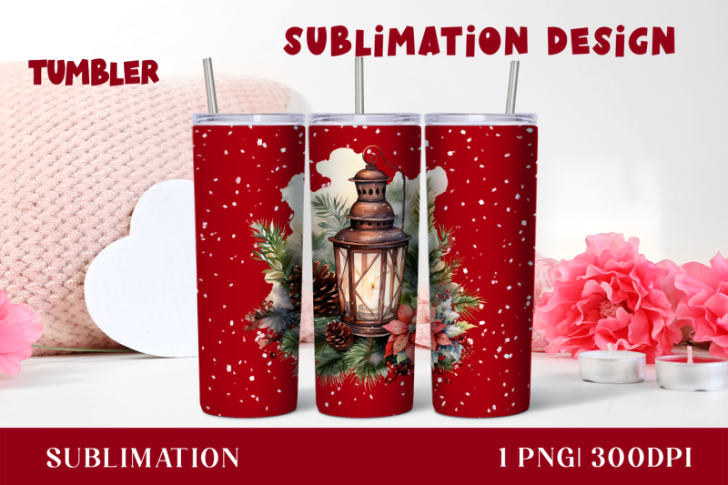 watercolor-christmas-lantern-tumbler