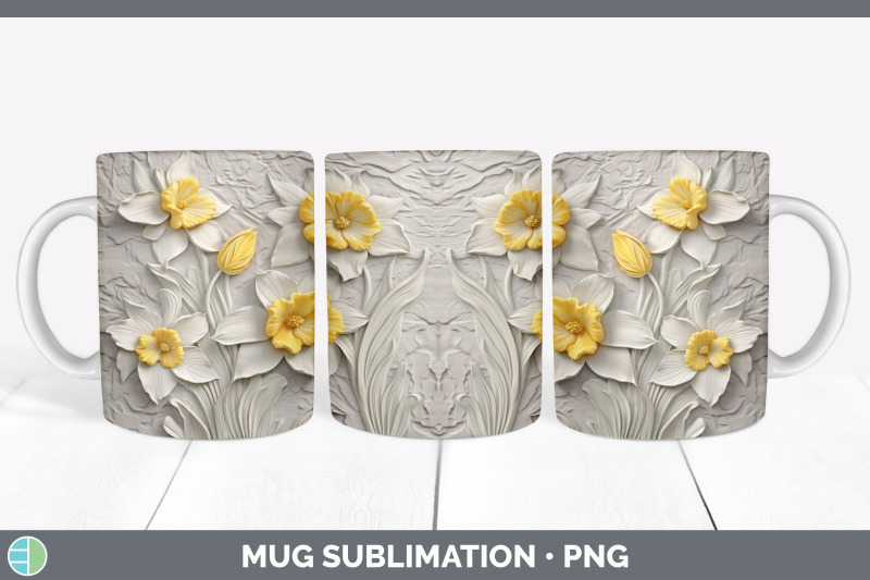 3d-daffodil-flowers-mug-wrap-sublimation-coffee-cup-design