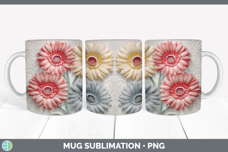 3d-gerbera-daisy-flowers-mug-wrap-sublimation-coffee-cup-design