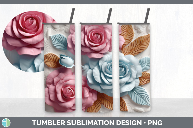 3d-rose-flowers-tumbler-sublimation-20-oz-skinny-tumbler-design