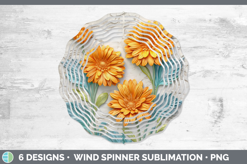 3d-calendula-flowers-wind-spinner-sublimation-spinner-design