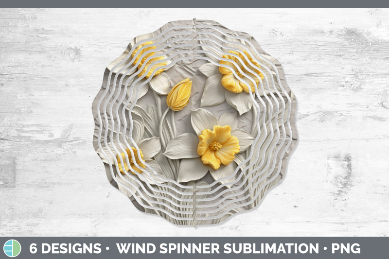 3d-daffodil-flowers-wind-spinner-sublimation-spinner-design