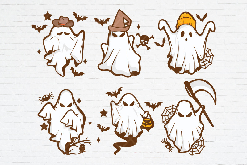 retro-halloween-ghost-illustration