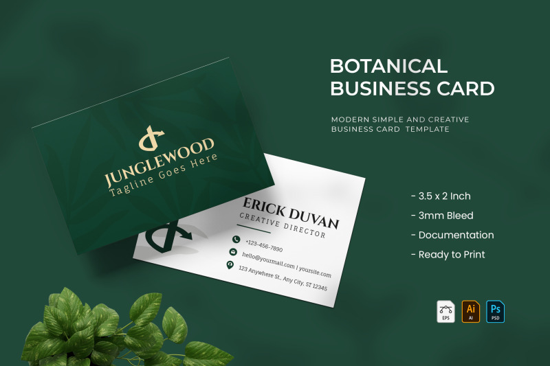 botanical-business-card