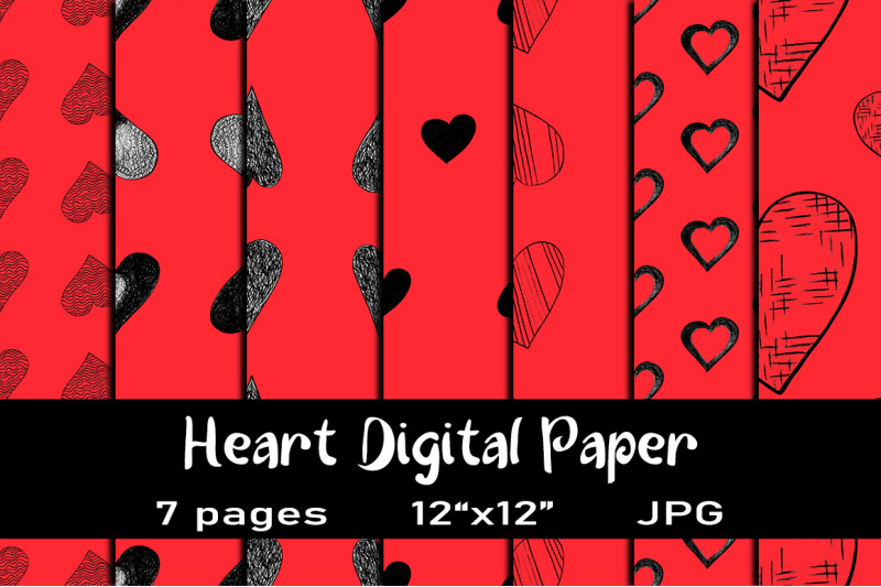 7-heart-love-digital-papers