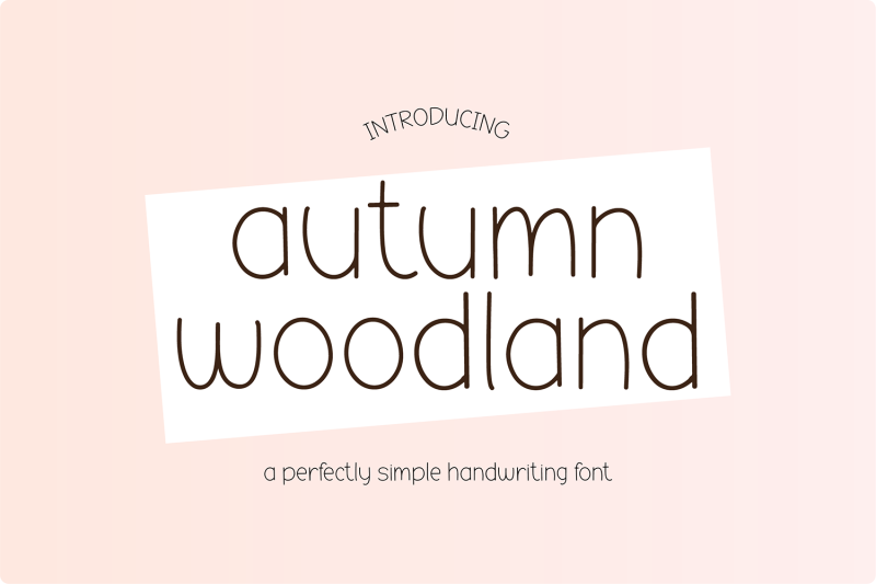 autumn-woodland-skinny-simple-handwriting-font