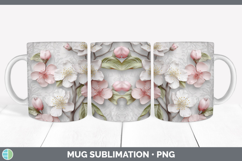 3d-apple-blossom-flowers-mug-wrap-sublimation-coffee-cup-design