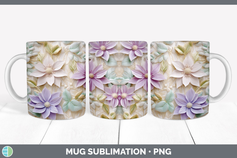 3d-clematis-flowers-mug-wrap-sublimation-coffee-cup-design