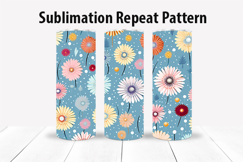 floral-sublimation-print-20oz-tall-tumbler-repeat-pattern