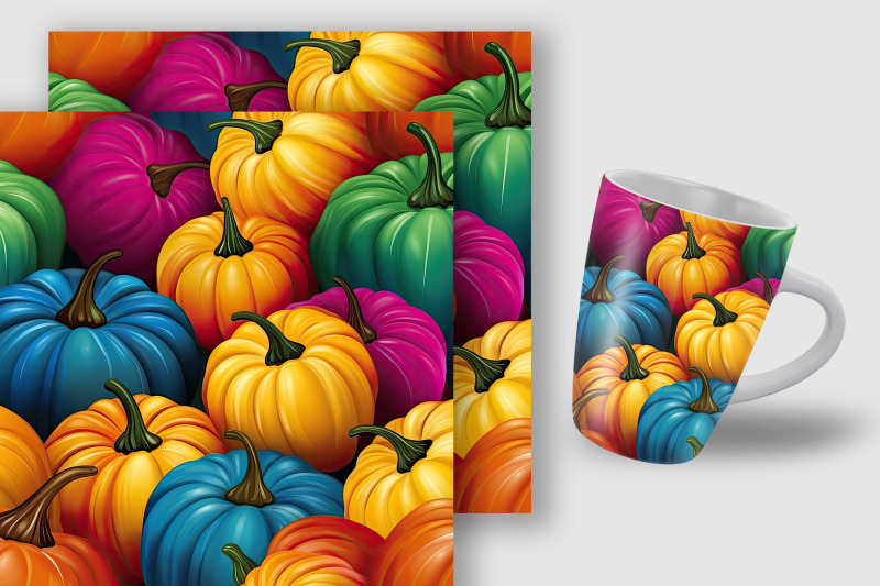 rainbow-pumpkins-seamless-pattern-digital-papers