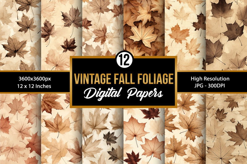 vintage-fall-foliage-nbsp-digital-paper-backgrounds